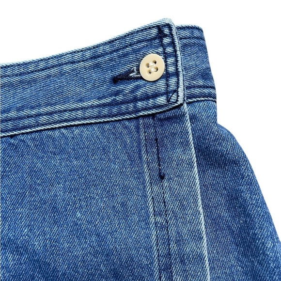 Vintage ARMANI JEANS Denim Wrap Skirt Size 8 - Picture 2 of 4